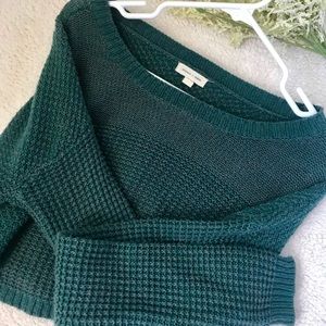 Silence and noise crop sweater